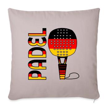 PADEL ALLEMAND TENNIS ALLEMAGNE - Housse de coussin décorative 45 x 45 cm - taupe clair - Devant