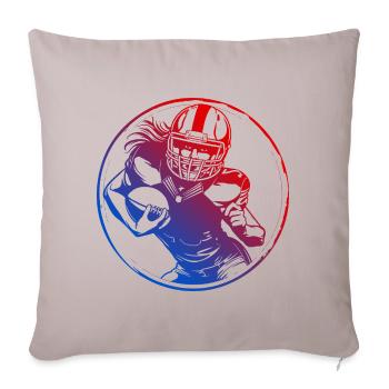 American Football Silhouette Colorful - Sofa pillowcase 17,3'' x 17,3'' (45 x 45 cm) - light taupe - Front