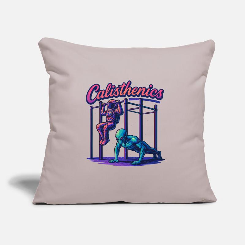 Calisthenics Astronaut Alien Pull-ups Gift Sofa pillowcase 17,3'' x 17,3'' (45 x 45 cm)