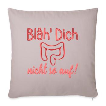 AUFGEBLÄHT - DARM REIZDARM - Sofakissenbezug 45 x 45 cm - helles Taupe - Vorne