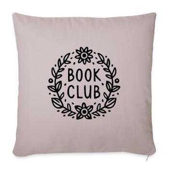 Book club readers reading group - Sofa pillowcase 17,3'' x 17,3'' (45 x 45 cm) - light taupe - Front