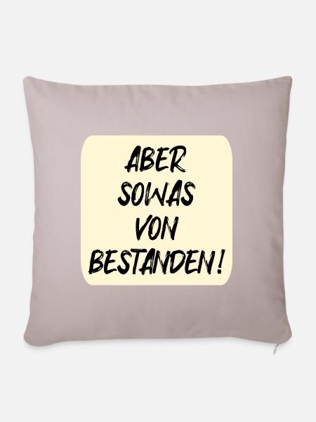PRÜFUNGEN BESTANDEN - Sofakissenbezug 45 x 45 cm - helles Taupe
