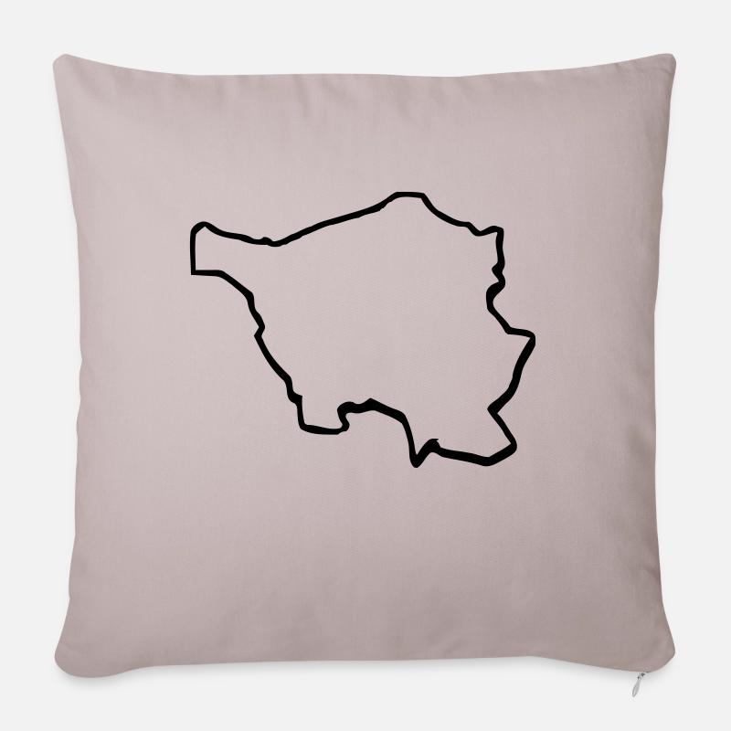 Saarland - Sofakissenbezug 45 x 45 cm - helles Taupe