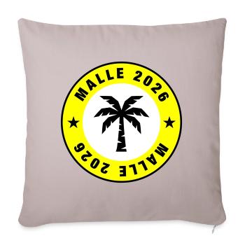 Malle 2026 Palm Tree Circle - Sofa pillowcase 17,3'' x 17,3'' (45 x 45 cm) - light taupe - Front