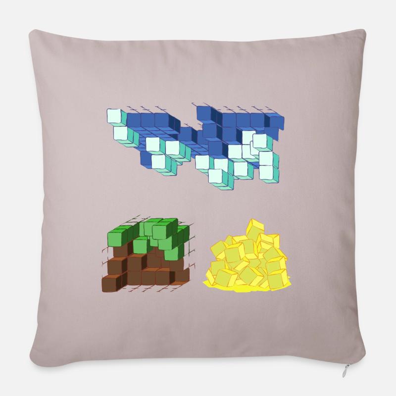 PASSAGE ONIRIC - Housse de coussin décorative 45 x 45 cm - taupe clair