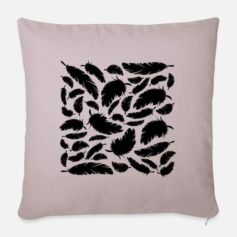 printemps - Housse de coussin décorative 45 x 45 cm - taupe clair