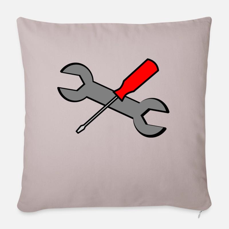 Tools - Sofa pillowcase 17,3'' x 17,3'' (45 x 45 cm) - light taupe