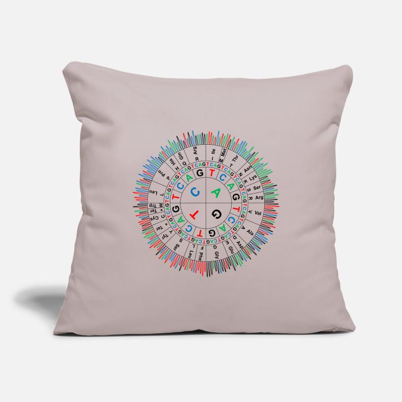 Sanger Codon Circle Sofa pillowcase 17,3'' x 17,3'' (45 x 45 cm)