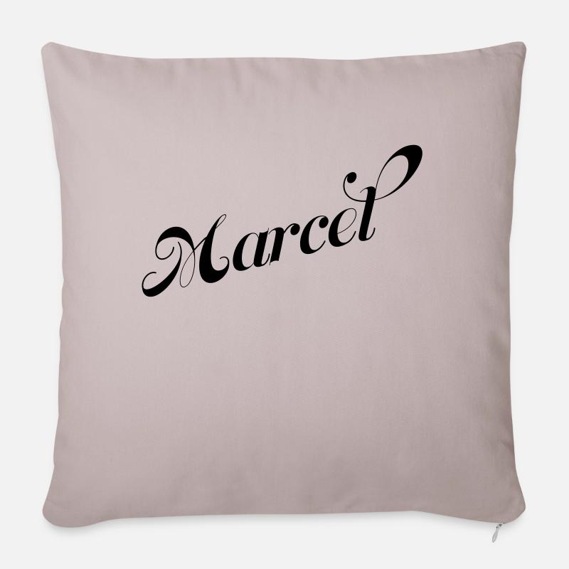 Marcel - Housse de coussin décorative 45 x 45 cm - taupe clair