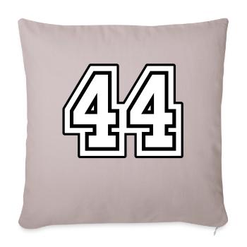 44 - Sofa pillowcase 17,3'' x 17,3'' (45 x 45 cm) - light taupe - Front