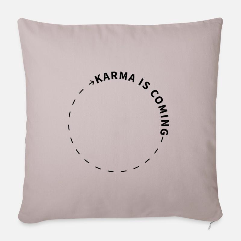 Karma - Sofakissenbezug 45 x 45 cm - helles Taupe