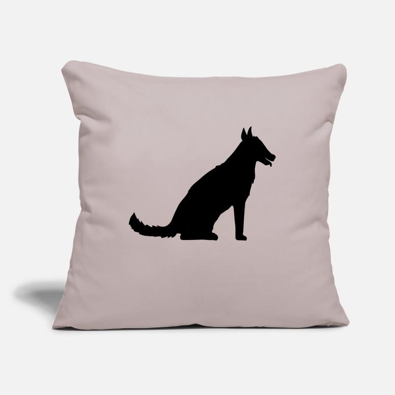 sitz sitzender hund niedlich suess haustier herrch Sofakissenbezug 45 x 45 cm