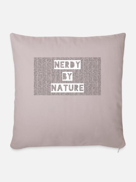 Nerdy - Sofakissenbezug 45 x 45 cm - helles Taupe