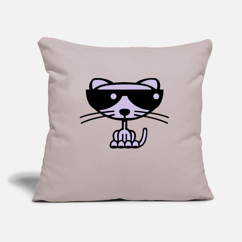 Cool Cat (Farbe) Sofakissenbezug 45 x 45 cm