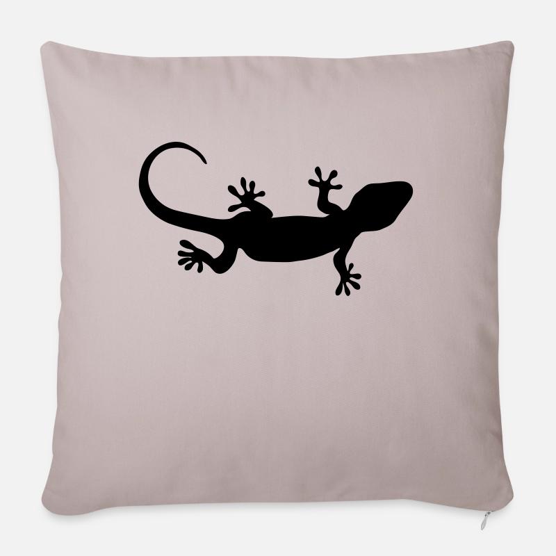 Gecko - Sofakissenbezug 45 x 45 cm - helles Taupe