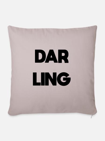 DARLING - Sofakissenbezug 45 x 45 cm - helles Taupe