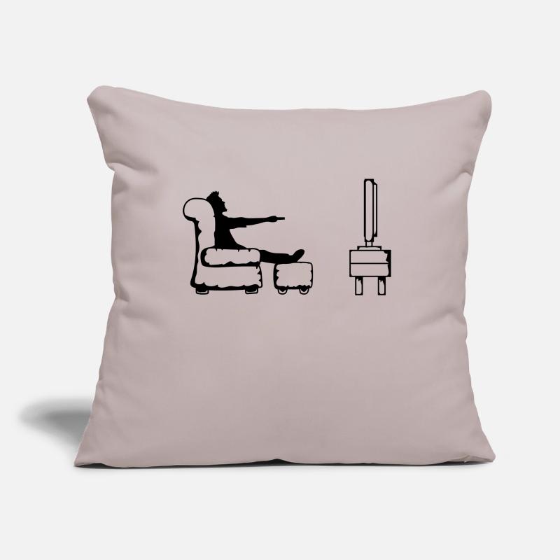Bascule télécommande écran plat Housse de coussin décorative 45 x 45 cm