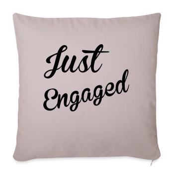 Just Engaged - Sofa pillowcase 17,3'' x 17,3'' (45 x 45 cm) - light taupe - Front