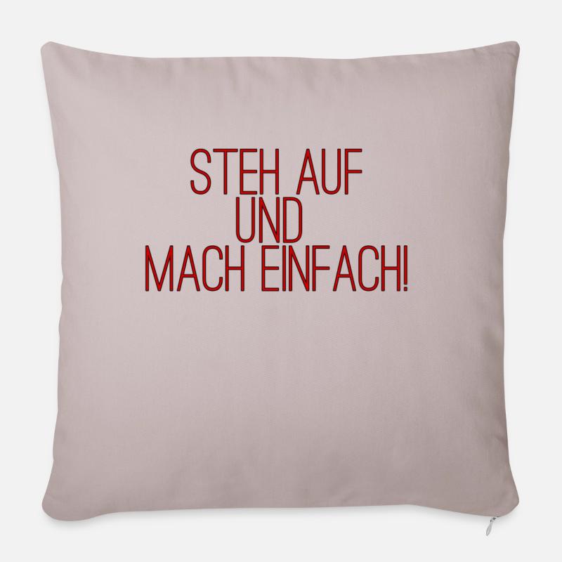 motivation - Sofakissenbezug 45 x 45 cm - helles Taupe
