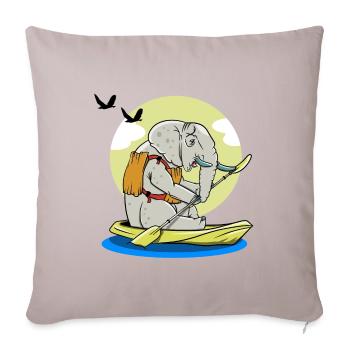 Kayak d'éléphant Kayak d'éléphant - Housse de coussin décorative 45 x 45 cm - taupe clair - Devant