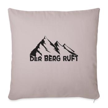 Der Berg ruft - Sofakissenbezug 45 x 45 cm - helles Taupe - Vorne