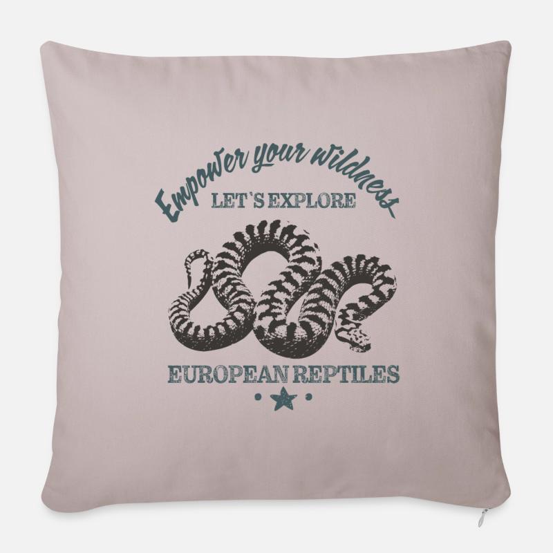 Empower your wildness - Sofakissenbezug 45 x 45 cm - helles Taupe