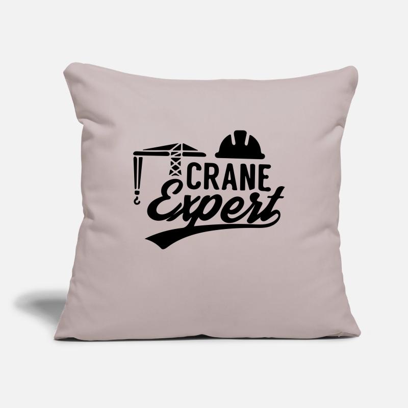 Crane Expert Crane Operator Crane Operator Cranes Sofa pillowcase 17,3'' x 17,3'' (45 x 45 cm)