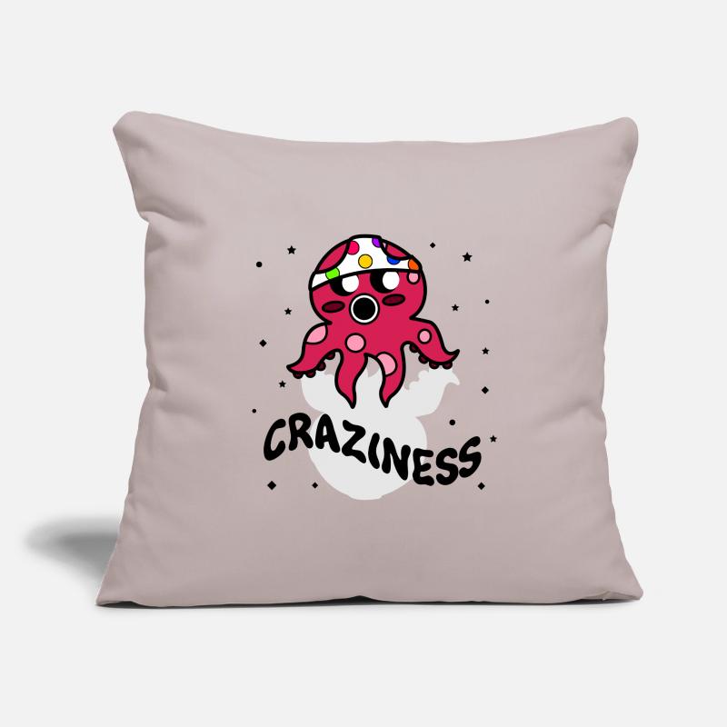 OCTOPUS CRAZY SILLY FUNNY UNIQUE IDEA Sofa pillowcase 17,3'' x 17,3'' (45 x 45 cm)