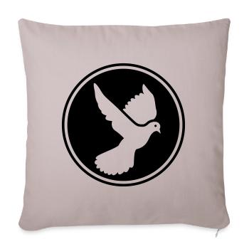 Dove symbol - Sofa pillowcase 17,3'' x 17,3'' (45 x 45 cm) - light taupe - Front