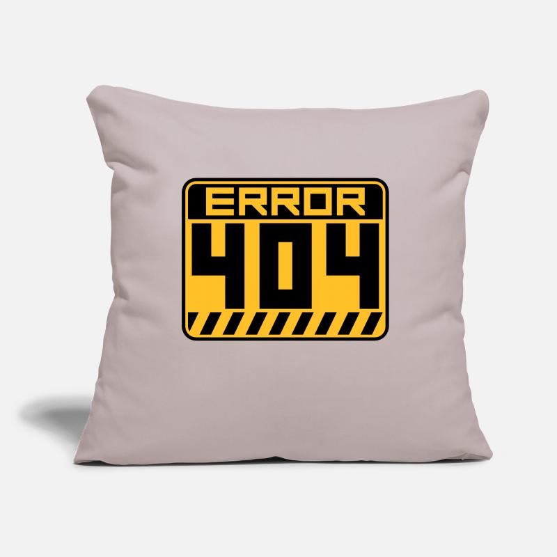 Error 404 Shield Warning Sofa pillowcase 17,3'' x 17,3'' (45 x 45 cm)