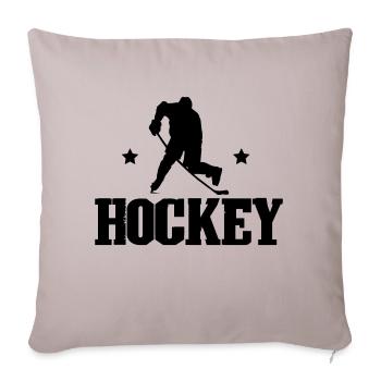 Hockey - Housse de coussin décorative 45 x 45 cm - taupe clair - Devant