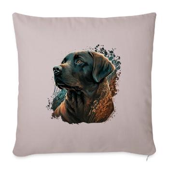Awesome Labrador Retriever Illustration - Sofa pillowcase 17,3'' x 17,3'' (45 x 45 cm) - light taupe - Front