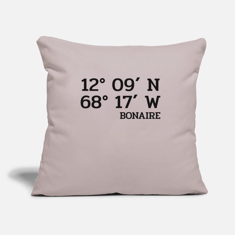 Bonaire Coordinates - Coordinates - Caribbean Sofa pillowcase 17,3'' x 17,3'' (45 x 45 cm)