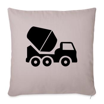 bauarbeit bagger fahrzeug - Sofakissenbezug 45 x 45 cm - helles Taupe - Vorne