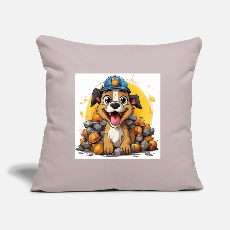 Le constructeur canin Housse de coussin décorative 45 x 45 cm