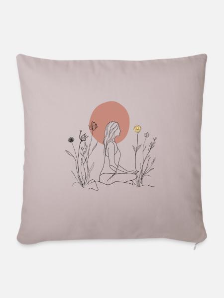 Chill out - Sofakissenbezug 45 x 45 cm - helles Taupe