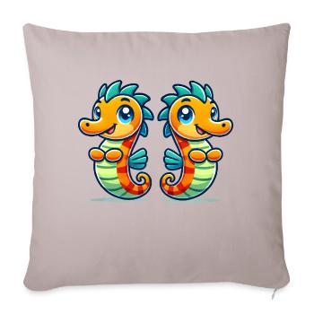 Seahorse 2 - Sofa pillowcase 17,3'' x 17,3'' (45 x 45 cm) - light taupe - Front