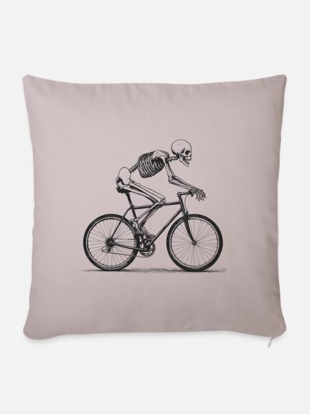 Undead biker - Sofakissenbezug 45 x 45 cm - helles Taupe