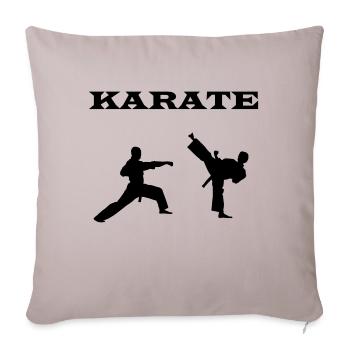karate - Sofakissenbezug 45 x 45 cm - helles Taupe - Vorne