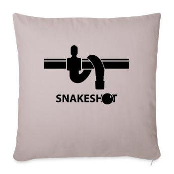 Snakeshot - Foosball - Sofakissenbezug 45 x 45 cm - helles Taupe - Vorne