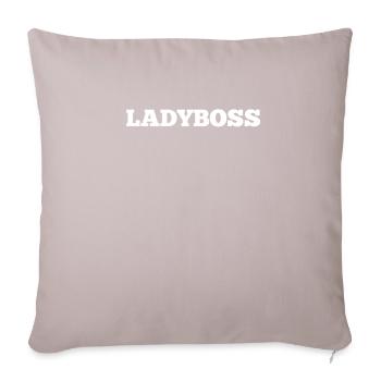 Lady patron - Housse de coussin décorative 45 x 45 cm - taupe clair - Devant