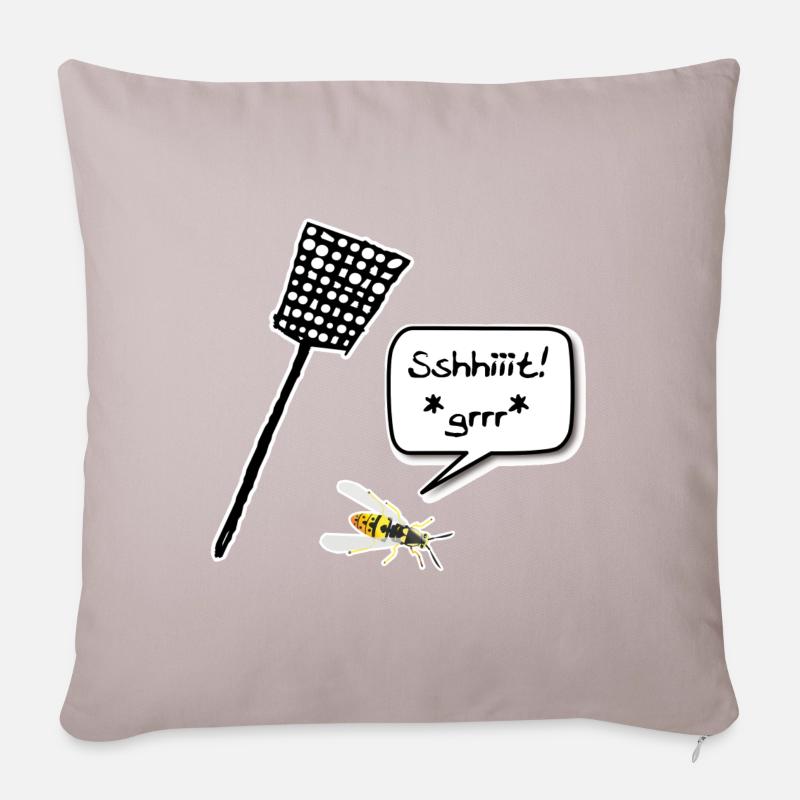 Target: Unfortunate Hornet - Sofa pillowcase 17,3'' x 17,3'' (45 x 45 cm) - light taupe