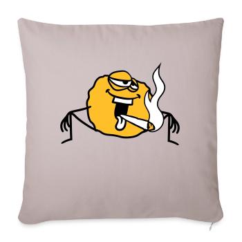 stoned kiffen stony hemp weed smoking joi - Sofa pillowcase 17,3'' x 17,3'' (45 x 45 cm) - light taupe - Front