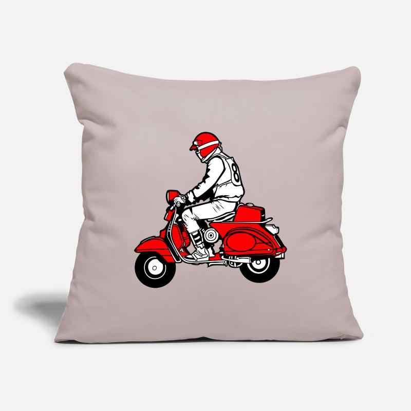 Roller Moped Housse de coussin décorative 45 x 45 cm