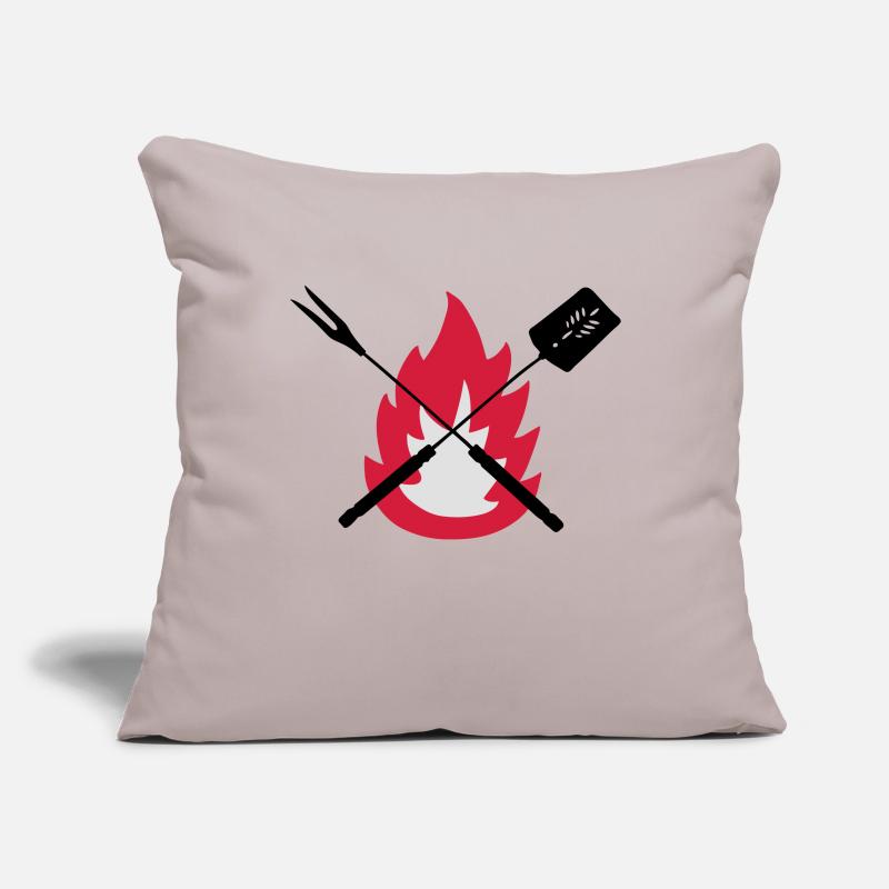 bbq cook tools fire on BBQ best gift idea Sofa pillowcase 17,3'' x 17,3'' (45 x 45 cm)
