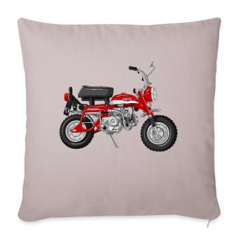 Monkey Z50A DE | candy ruby red - Sofakissenbezug 45 x 45 cm - helles Taupe - Vorne