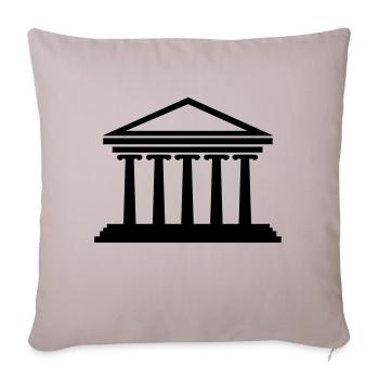 athen_gebaeude - Sofa pillowcase 17,3'' x 17,3'' (45 x 45 cm) - light taupe - Front