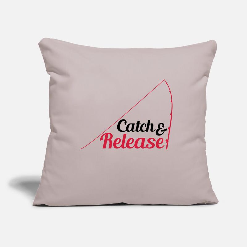 throw back release catch and release angler Sofa pillowcase 17,3'' x 17,3'' (45 x 45 cm)