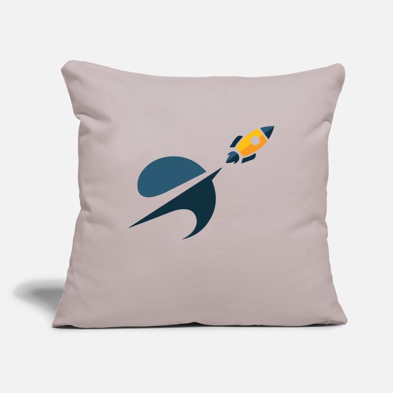 Fusée dans l'espace Housse de coussin décorative 45 x 45 cm