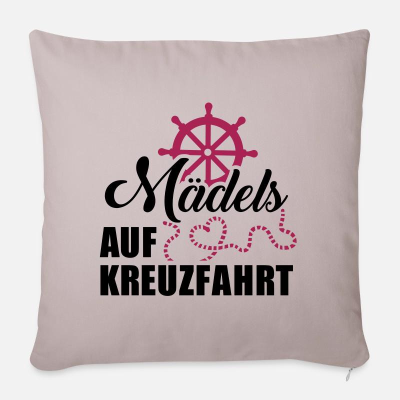 Kreuzfahrt - Sofakissenbezug 45 x 45 cm - helles Taupe